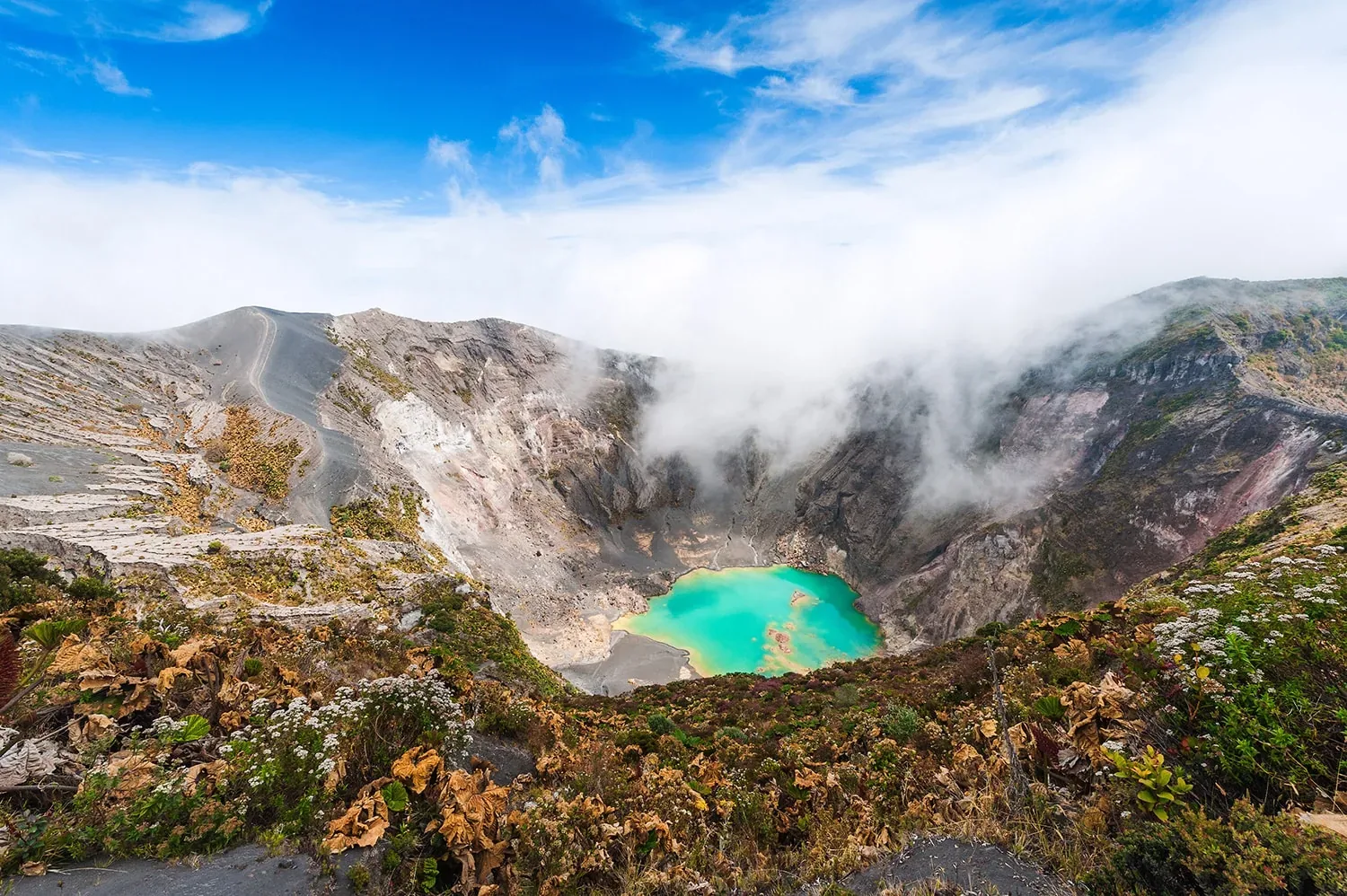 San Jose Costa Rica Central Valley and volcanoes