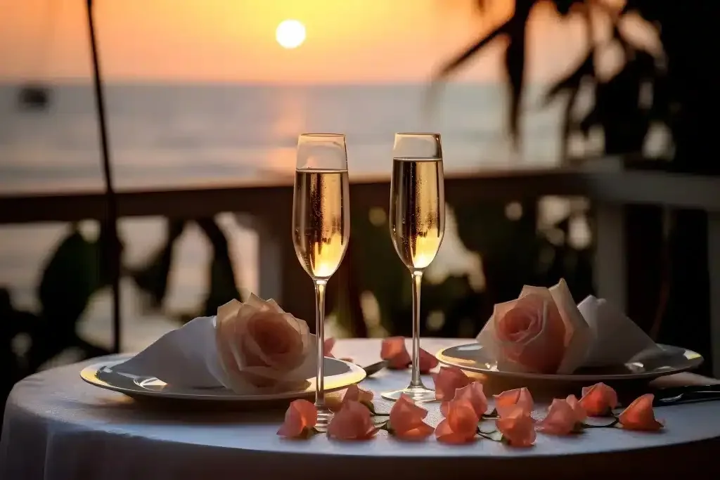 Cena romántica para dos en Manuel Antonio